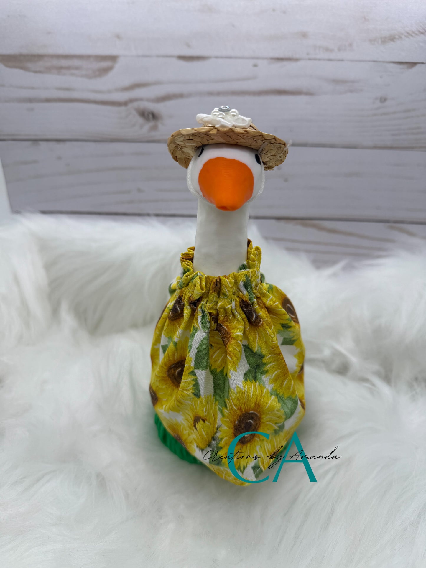 Desk Goose Outfit - Sunflowers