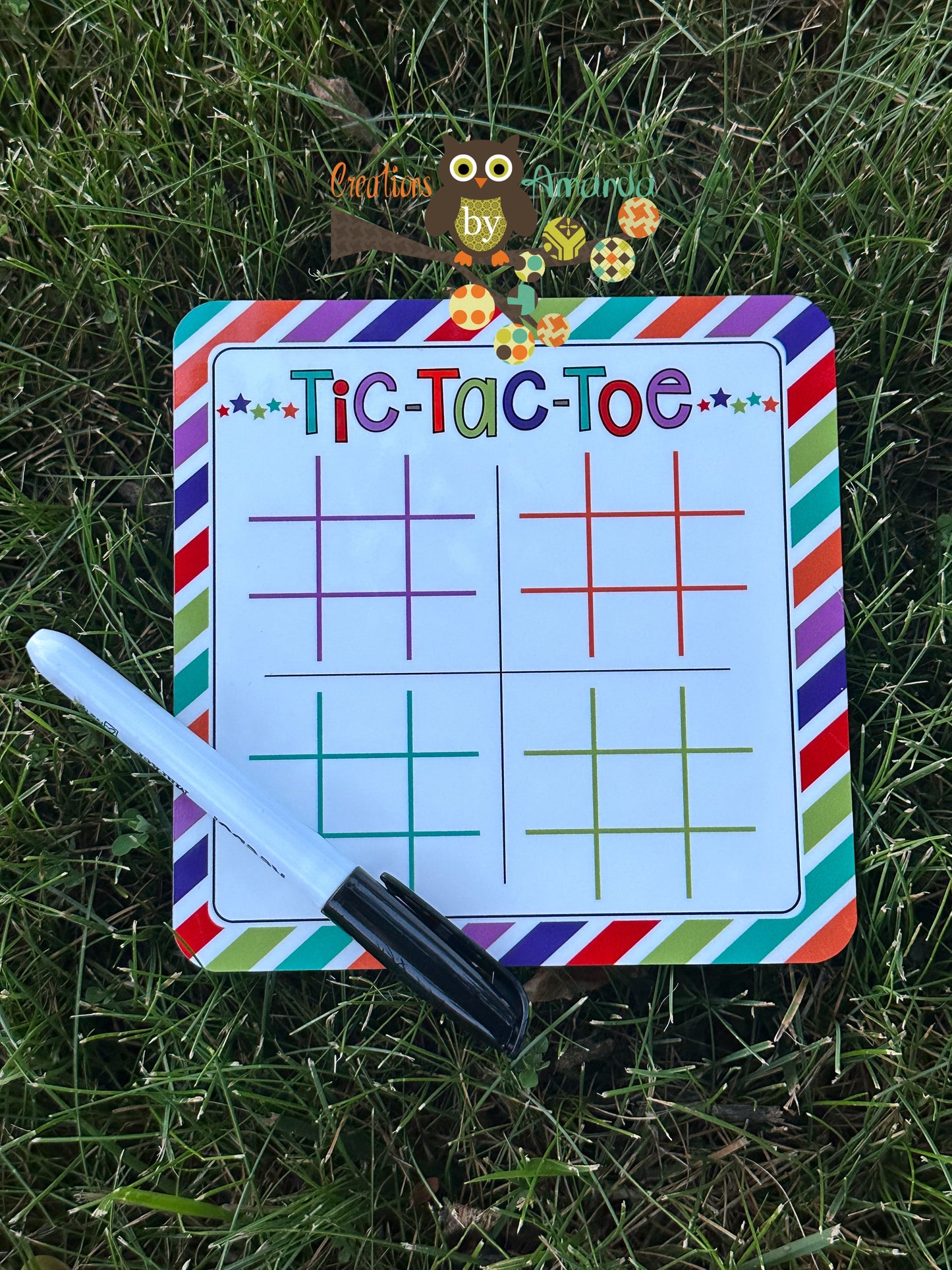 Tic-Tac-Toe Dry Erase Board