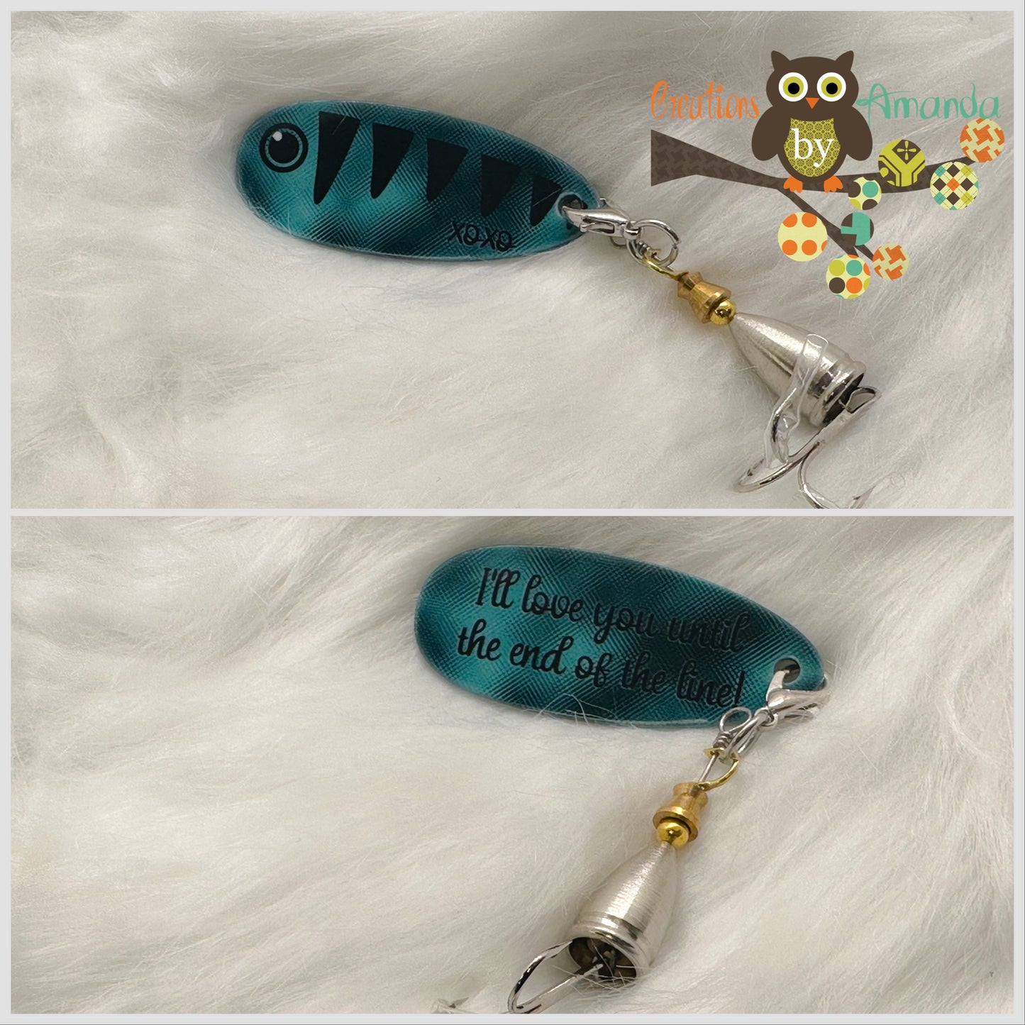 XOXO, I'll Love You Until the End of the Line! Fishing Lure (Copy)