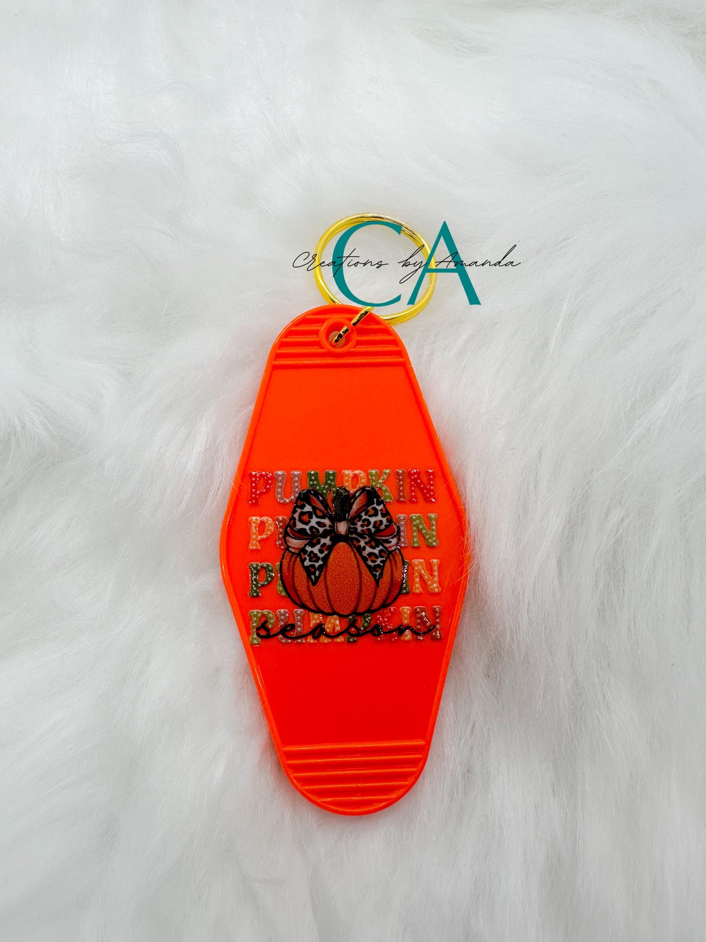 Motel Keychain - Pumpkin Season (Orange)