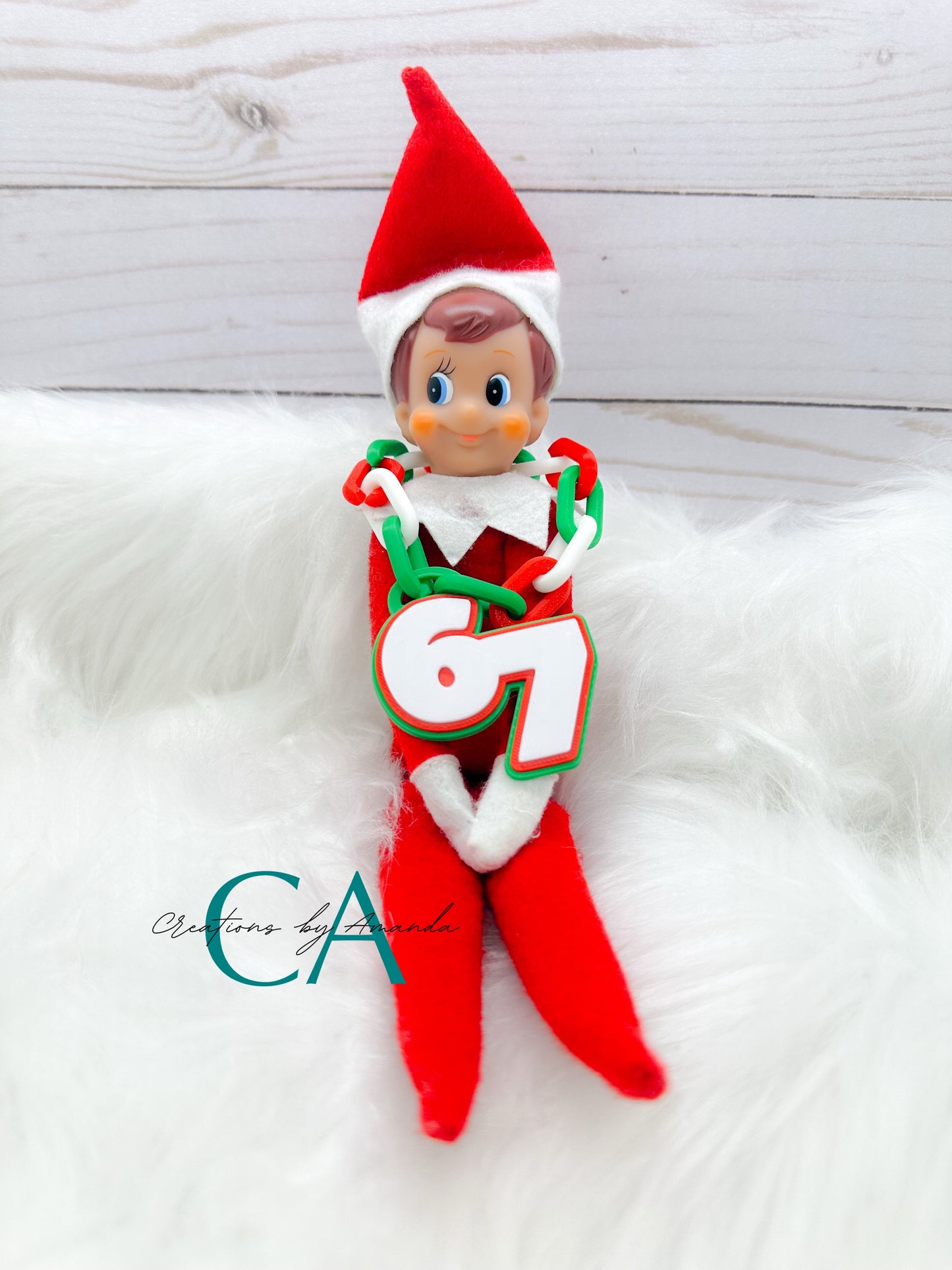 3D Printed Elf on a Shelf 67 Hype Chain