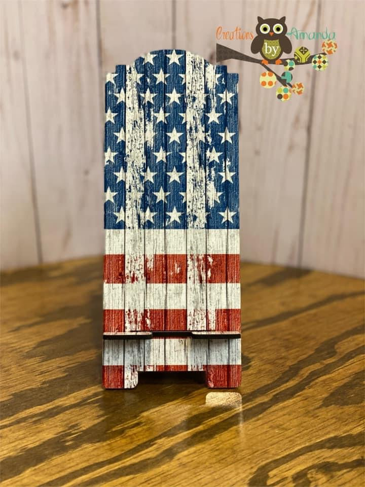 American Flag Cell Phone Holder
