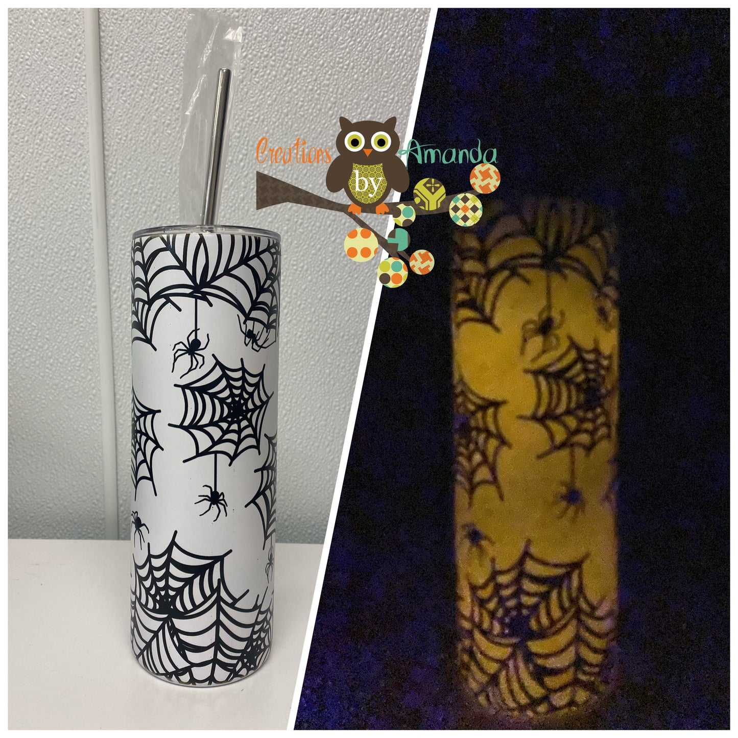 Spider Web (Glow In The Dark) Tumbler