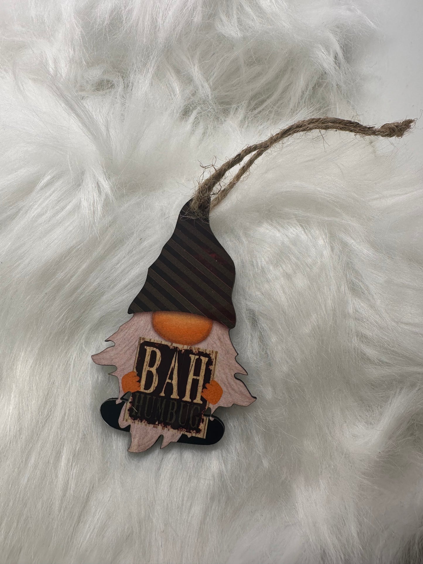 BAH Humbug Gnome Ornament