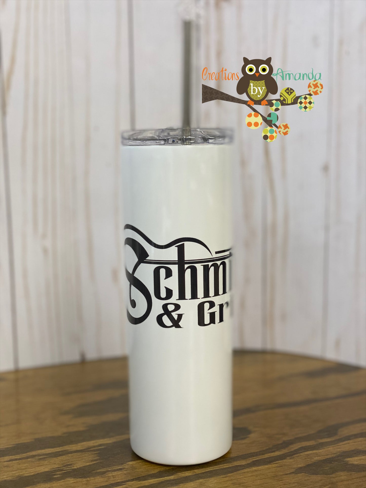 Schmitts & Grins 20 oz. Skinny Tumbler