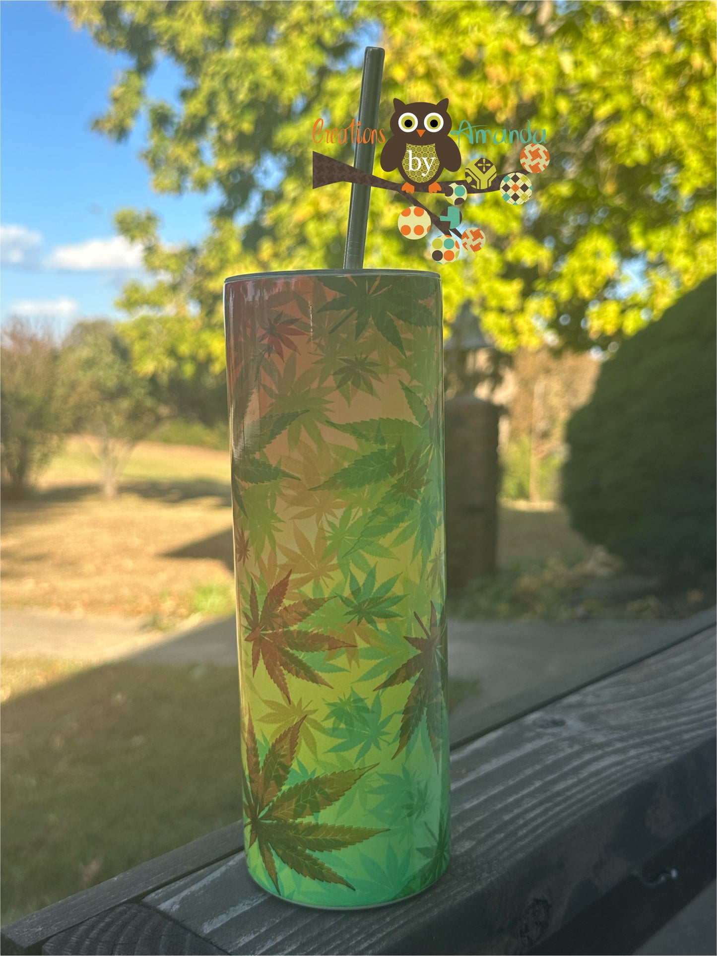 Cannabis (Tie Dye) Tumbler