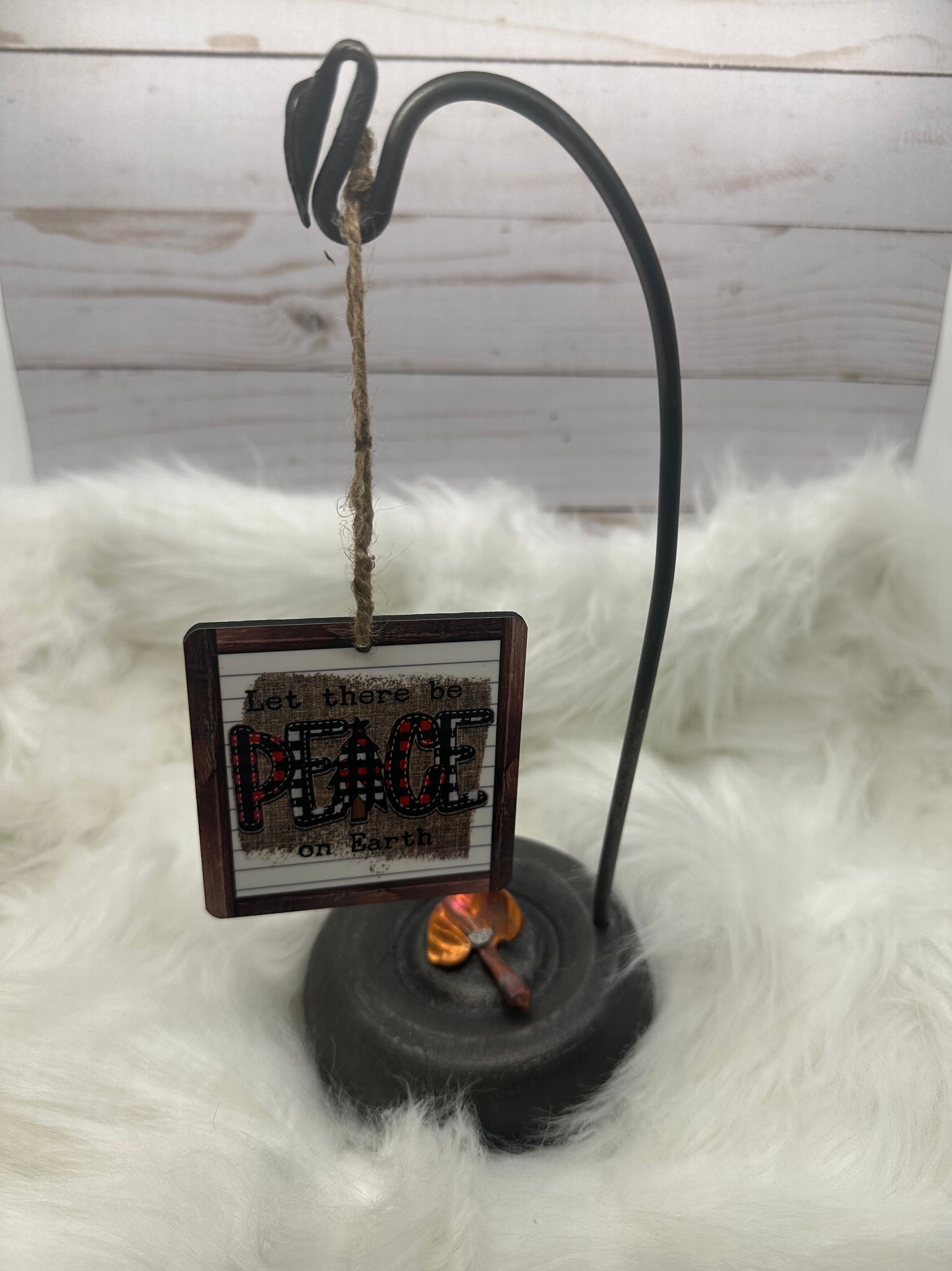 Let There Be Peace on Earth Square Ornament