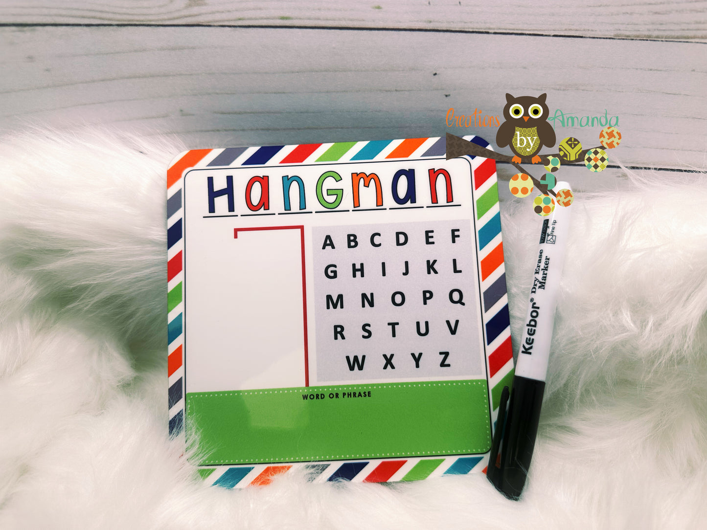 Hangman Game Dry Erase Board
