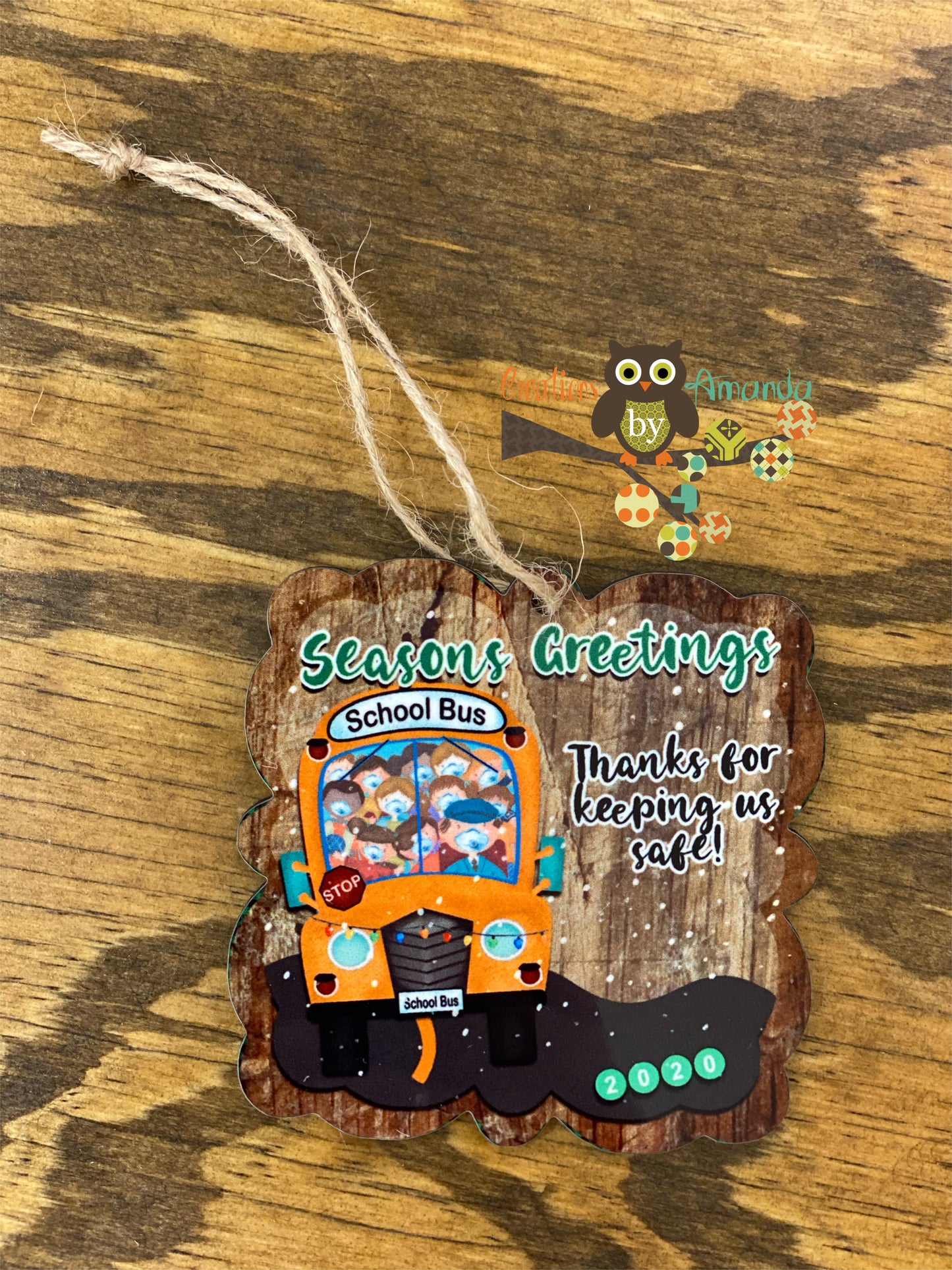 Seasons Greetings - Bus Driver Malin Ornament