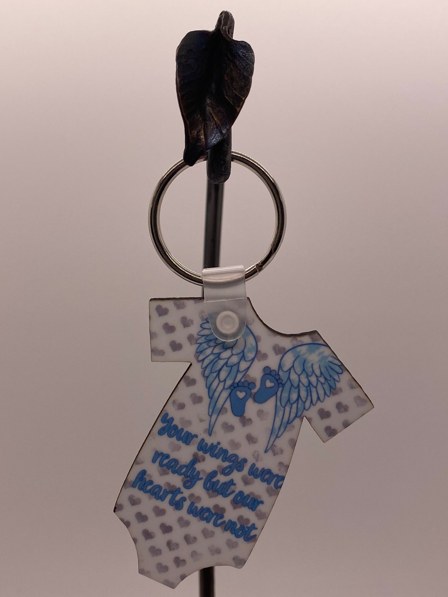 Your Wings Were Ready (Blue) Keychain