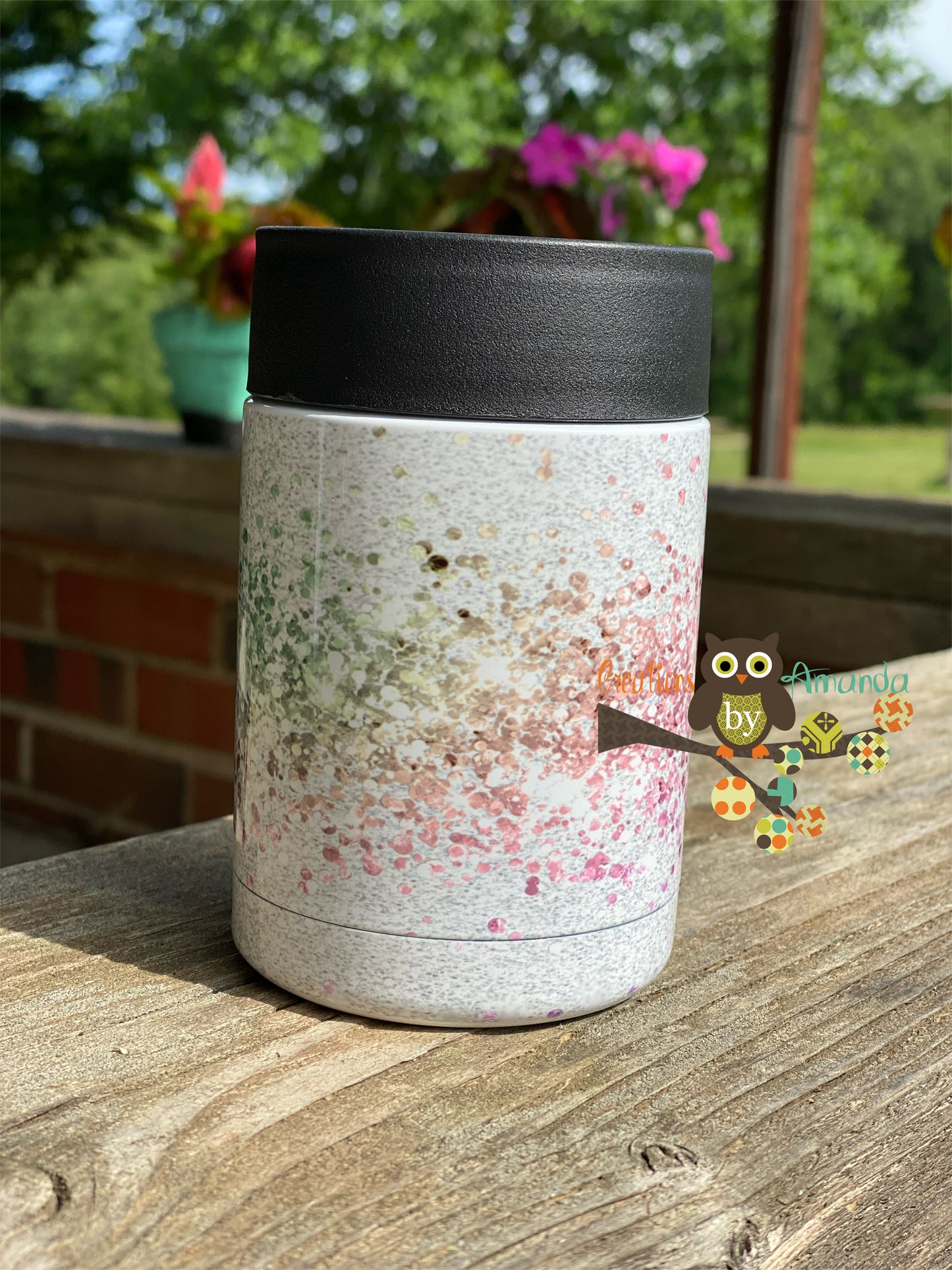 Unicorn Glitter Regular Can Holder