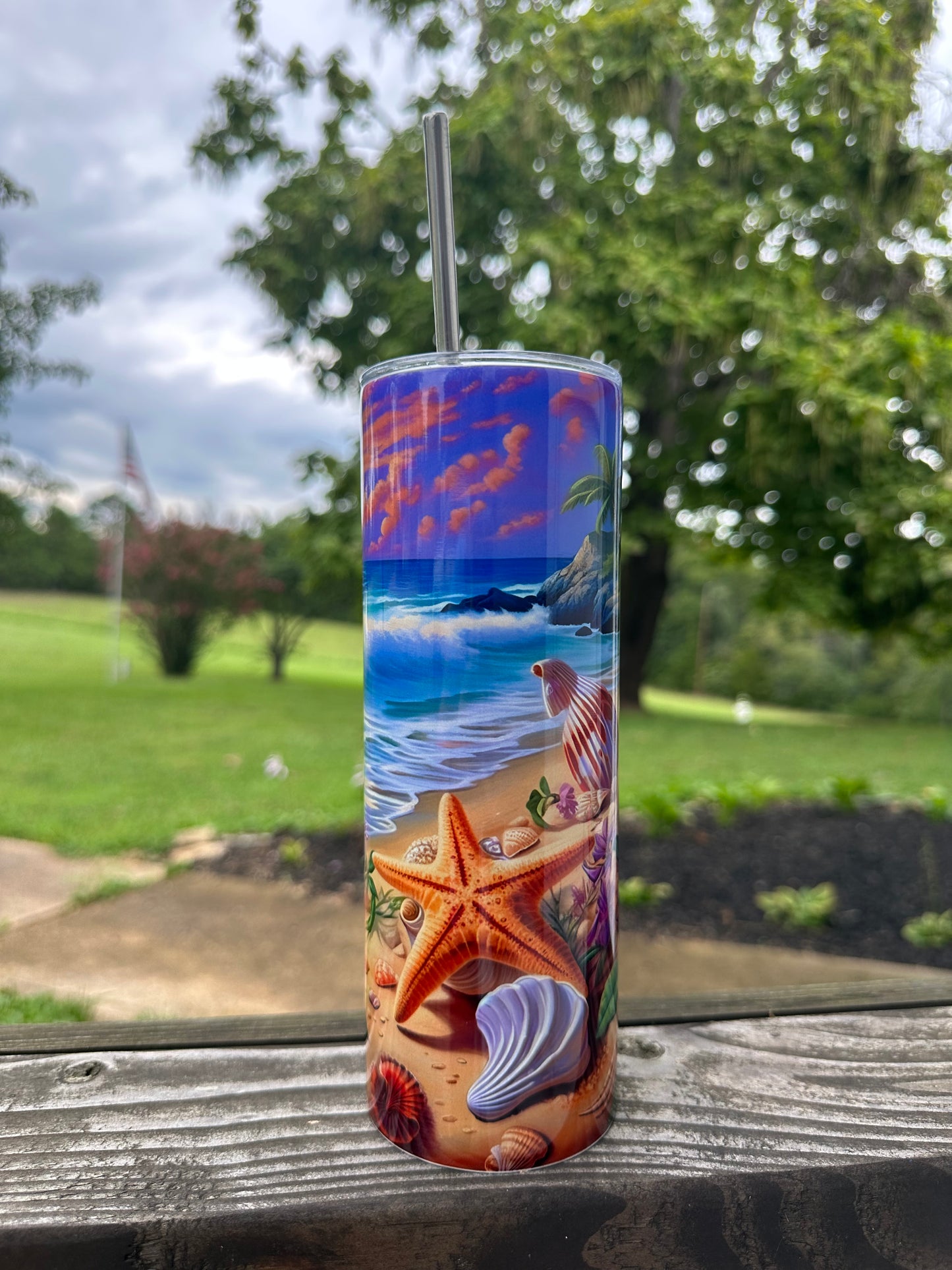 3D Beach Tumbler