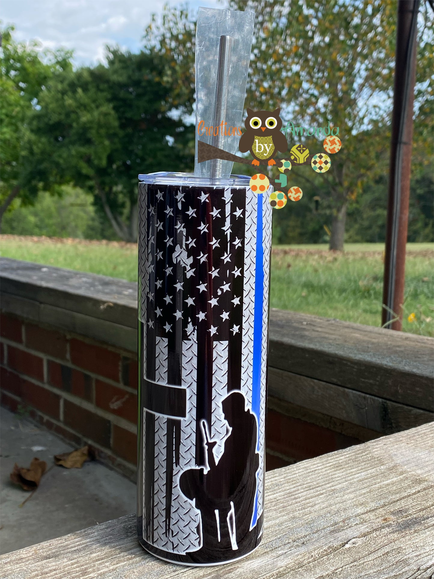 Police (Flag Kneeling) Tumbler