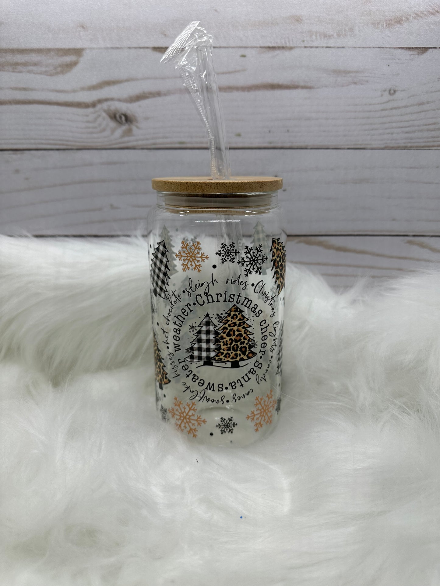 Sweater Weather Glass Jar