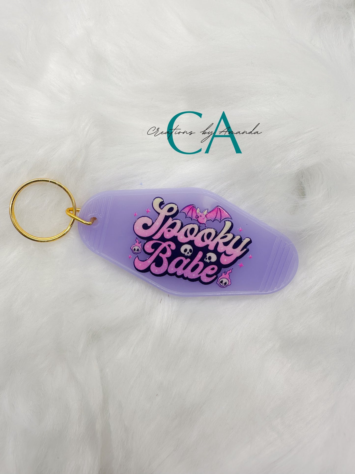 Motel Keychain - Spooky Babe (Lavender)