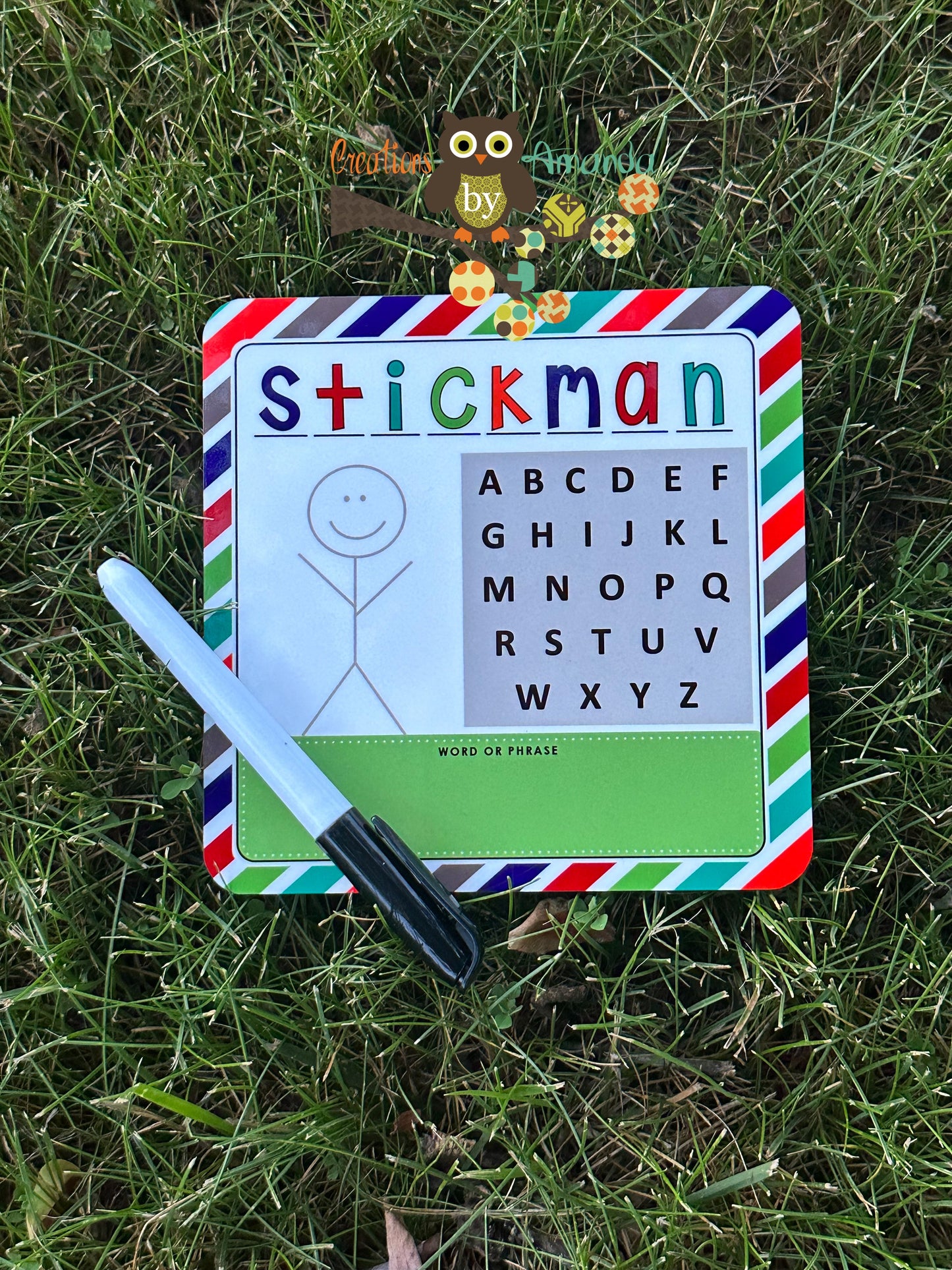 Stickman Game Dry Erase Board