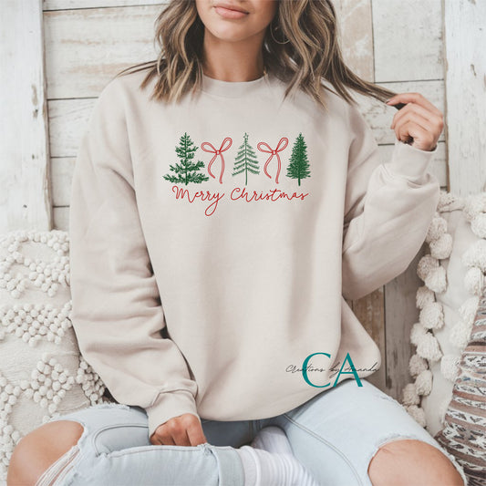 Merry Christmas (Trees & Bows) Apparel Pre-Order