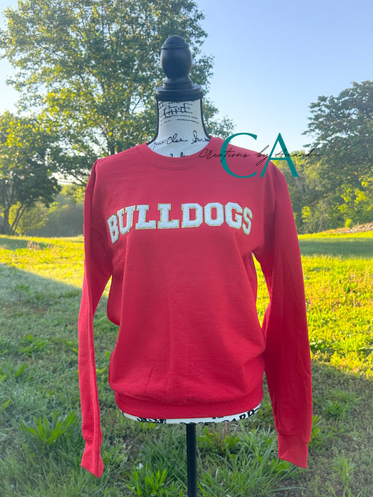Bulldog Chenille Patch Sweatshirt - Pre-Order