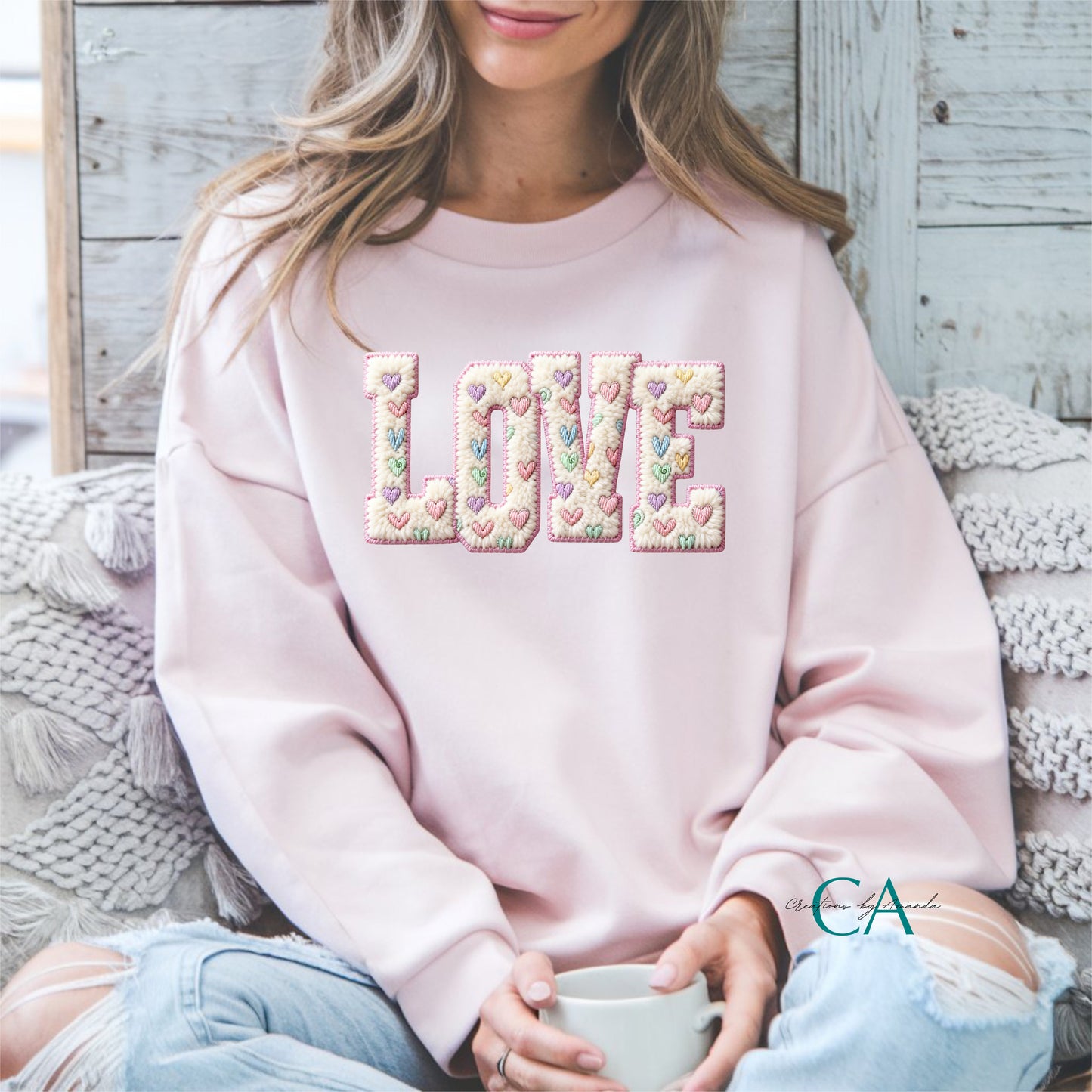 Valentine's Day - Love/Hearts (Faux Yarn) Apparel Pre-Order
