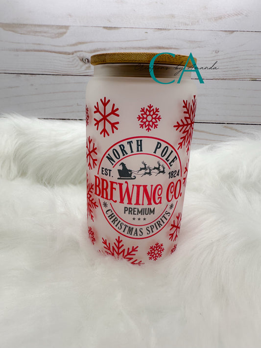 North Pole Brewing Glass Jar