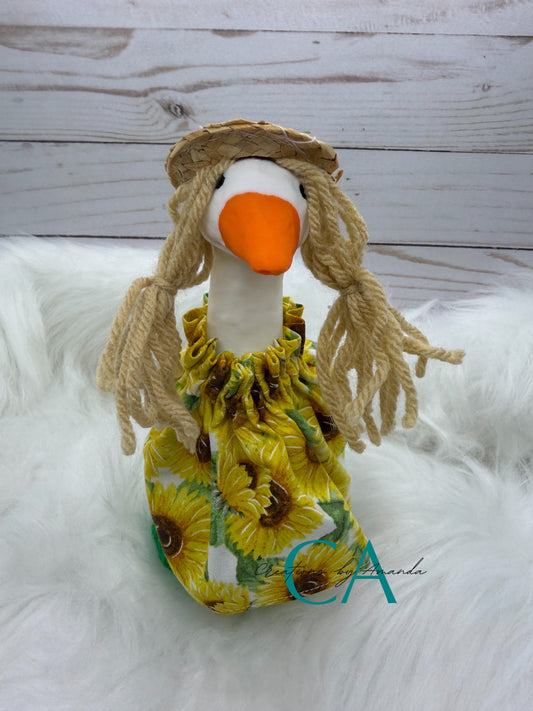 Desk Goose Outfit - Sunflowers
