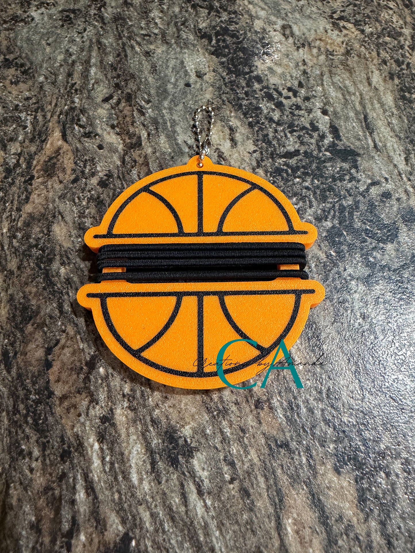 3D Printed Hair Tie Holder Keychain