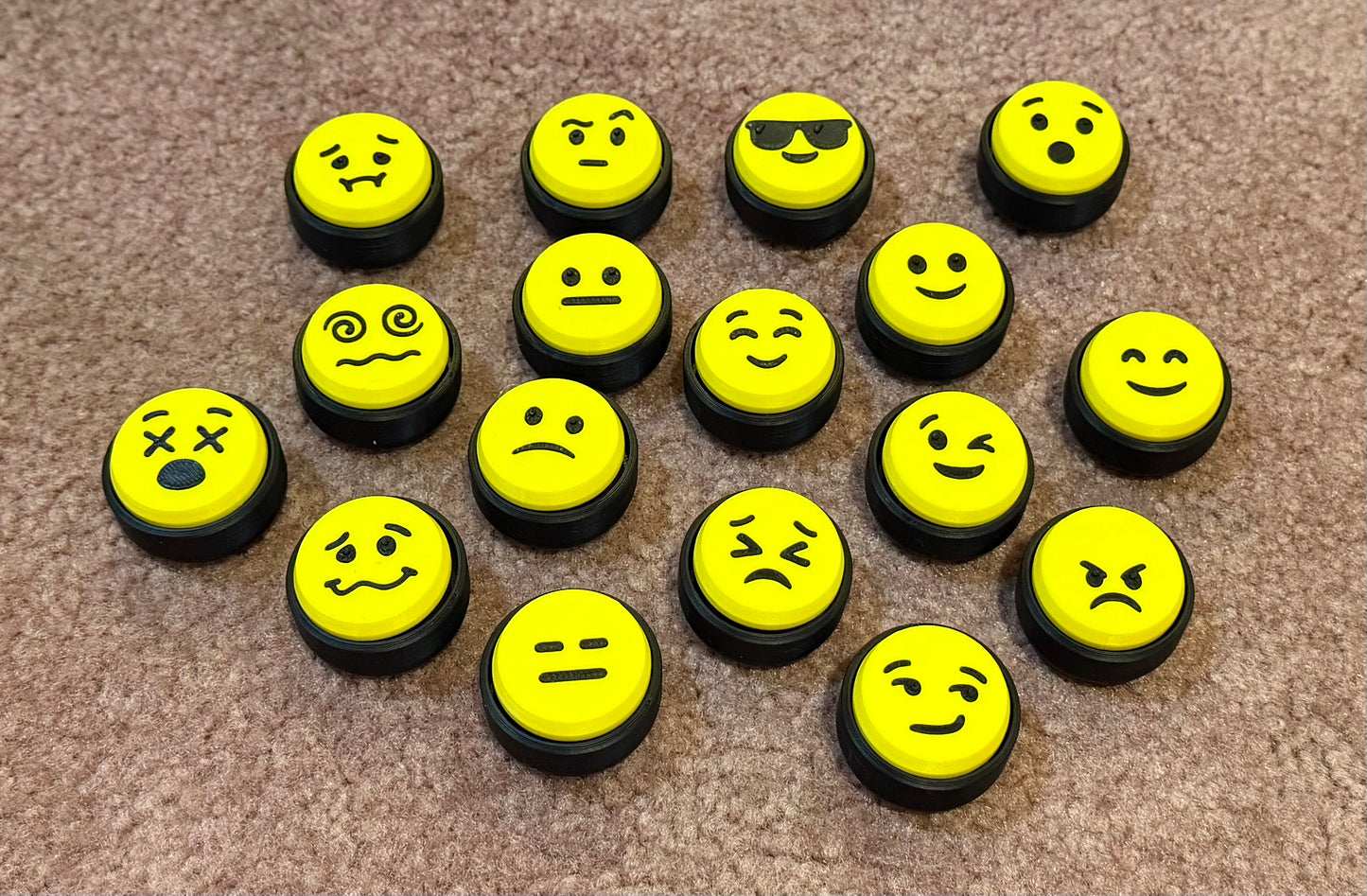 3D Printed Emoji Fidget Clicker