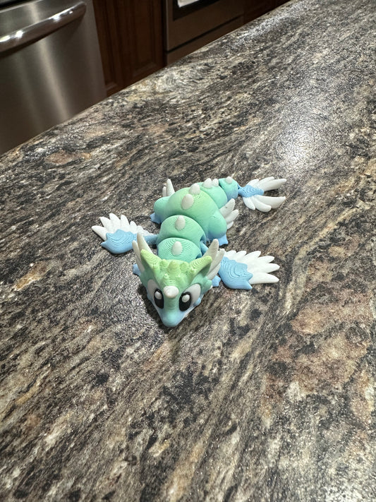 3D Printed Articulated Dragon - Celestial