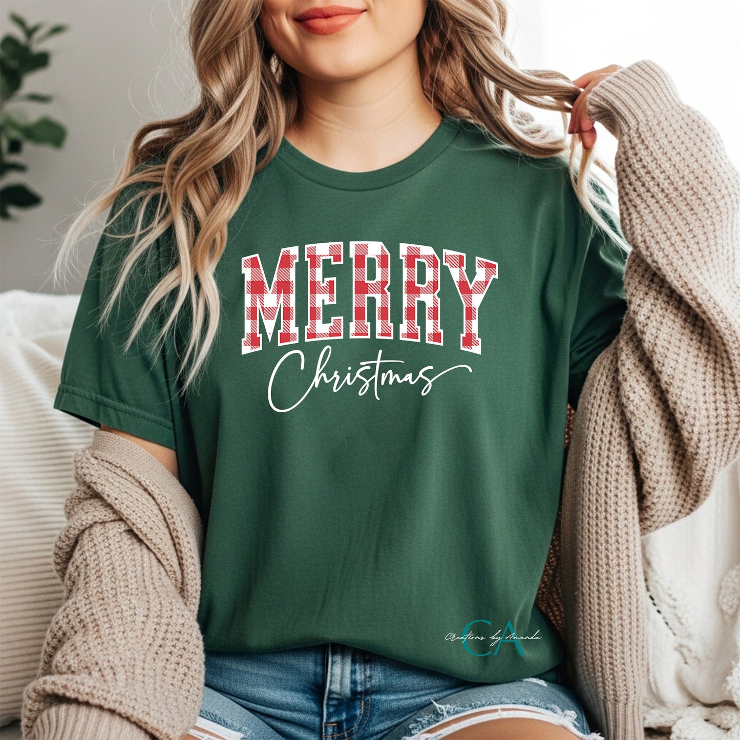 Merry Christmas (Plaid) Apparel Pre-Order