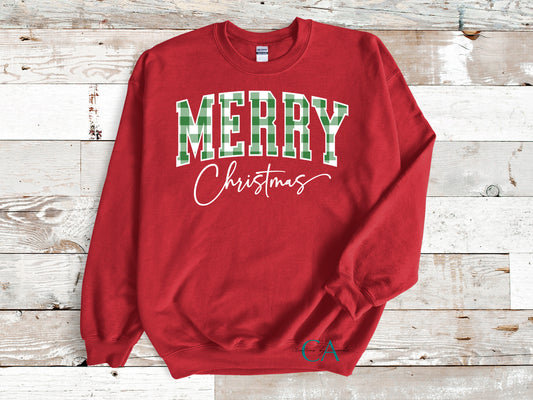 Merry Christmas (Plaid) Apparel Pre-Order