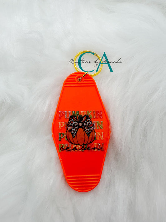 Motel Keychain - Pumpkin Season (Orange)
