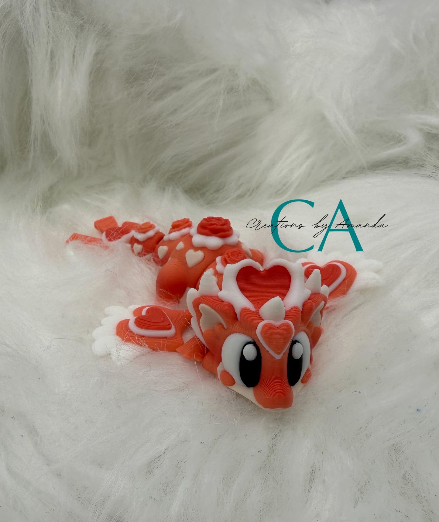 3D Printed Articulated Dragon - Heartseeker