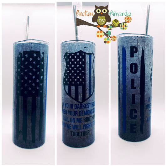 Police (Badge/Flag) Tumbler