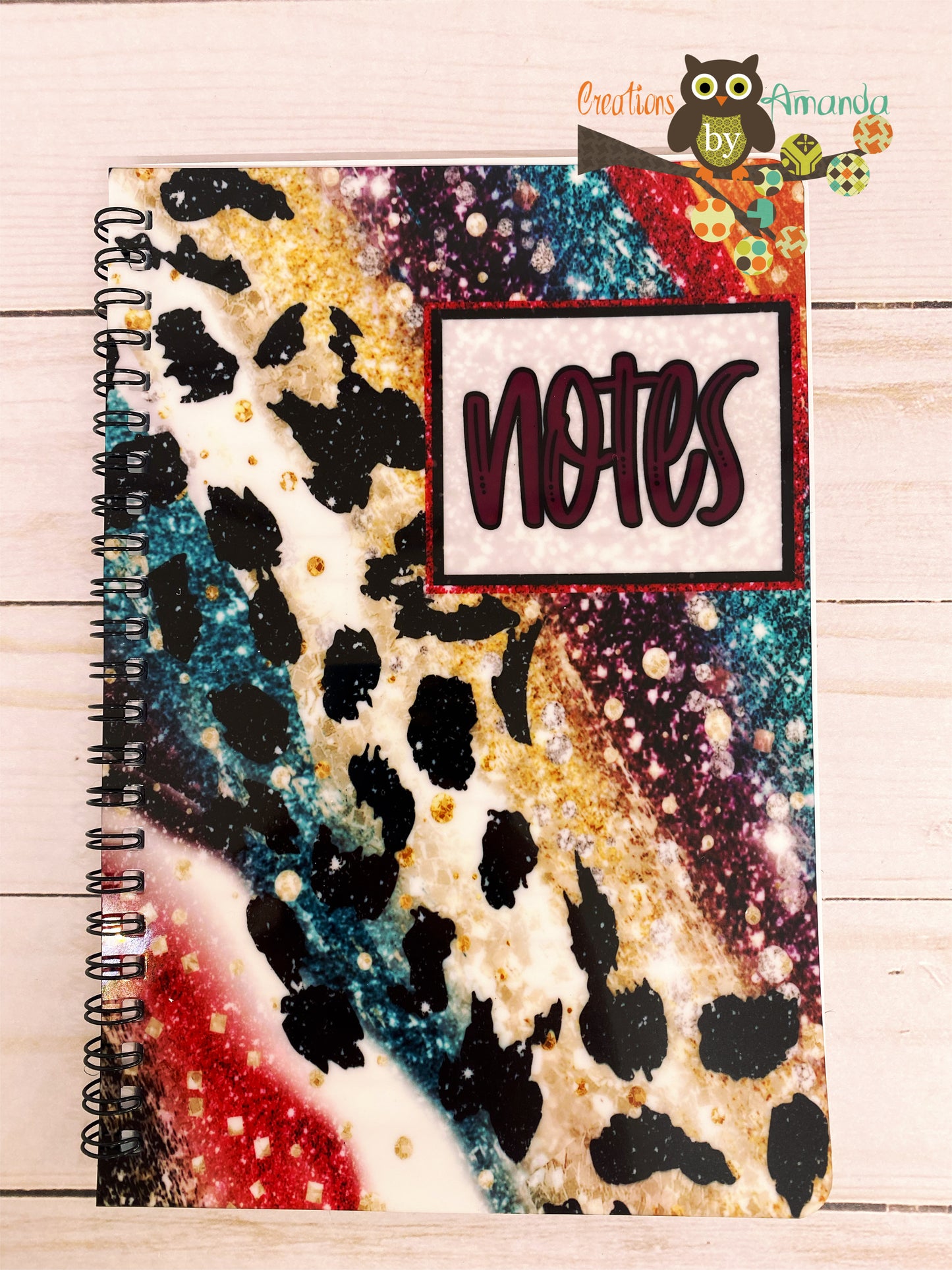 Colorful Leopard Notebook