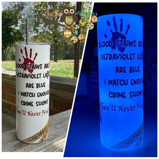 Crime Scene (Glow In The Dark) Tumbler