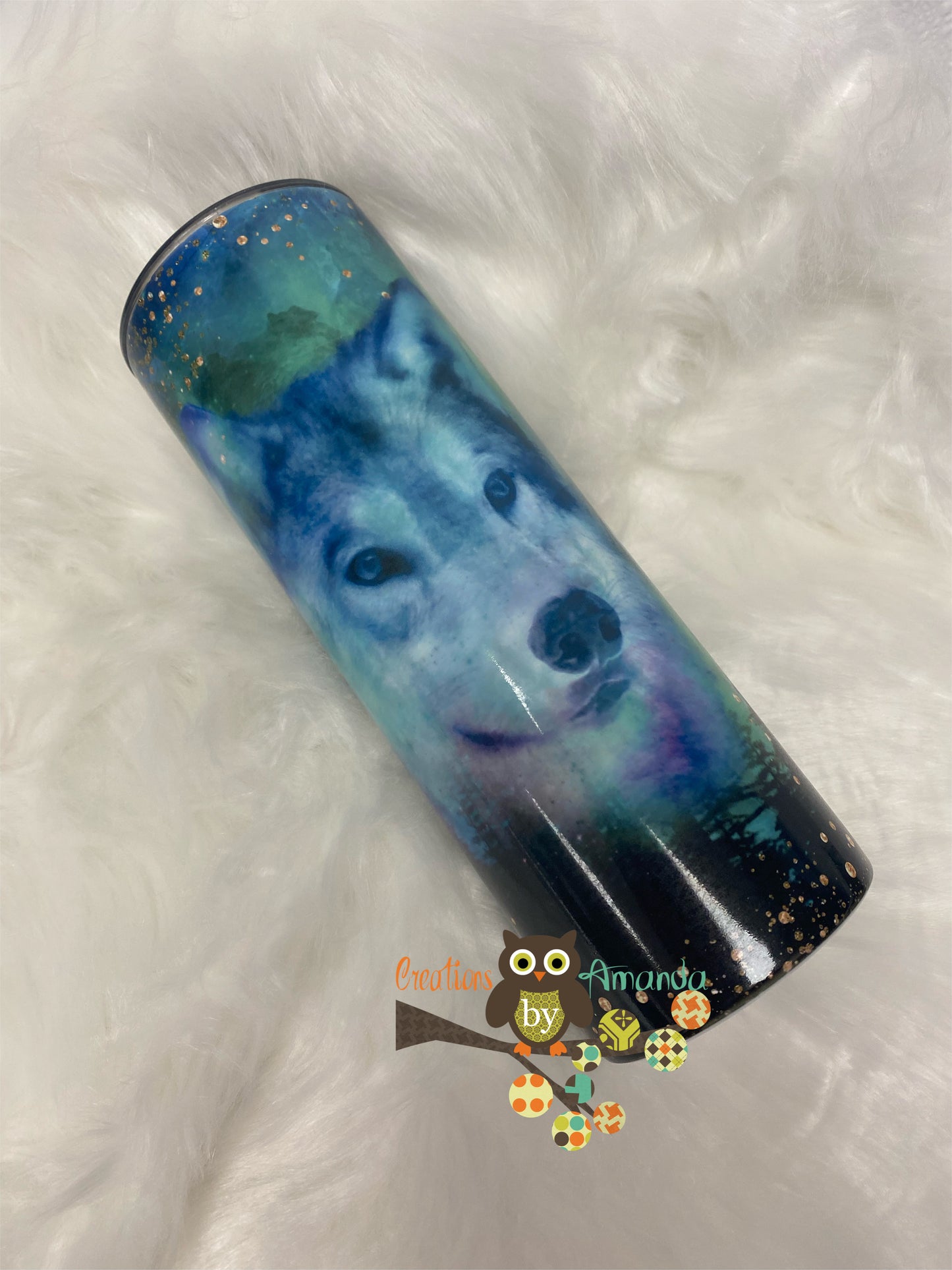 Wolf (Galaxy Green) Tumbler