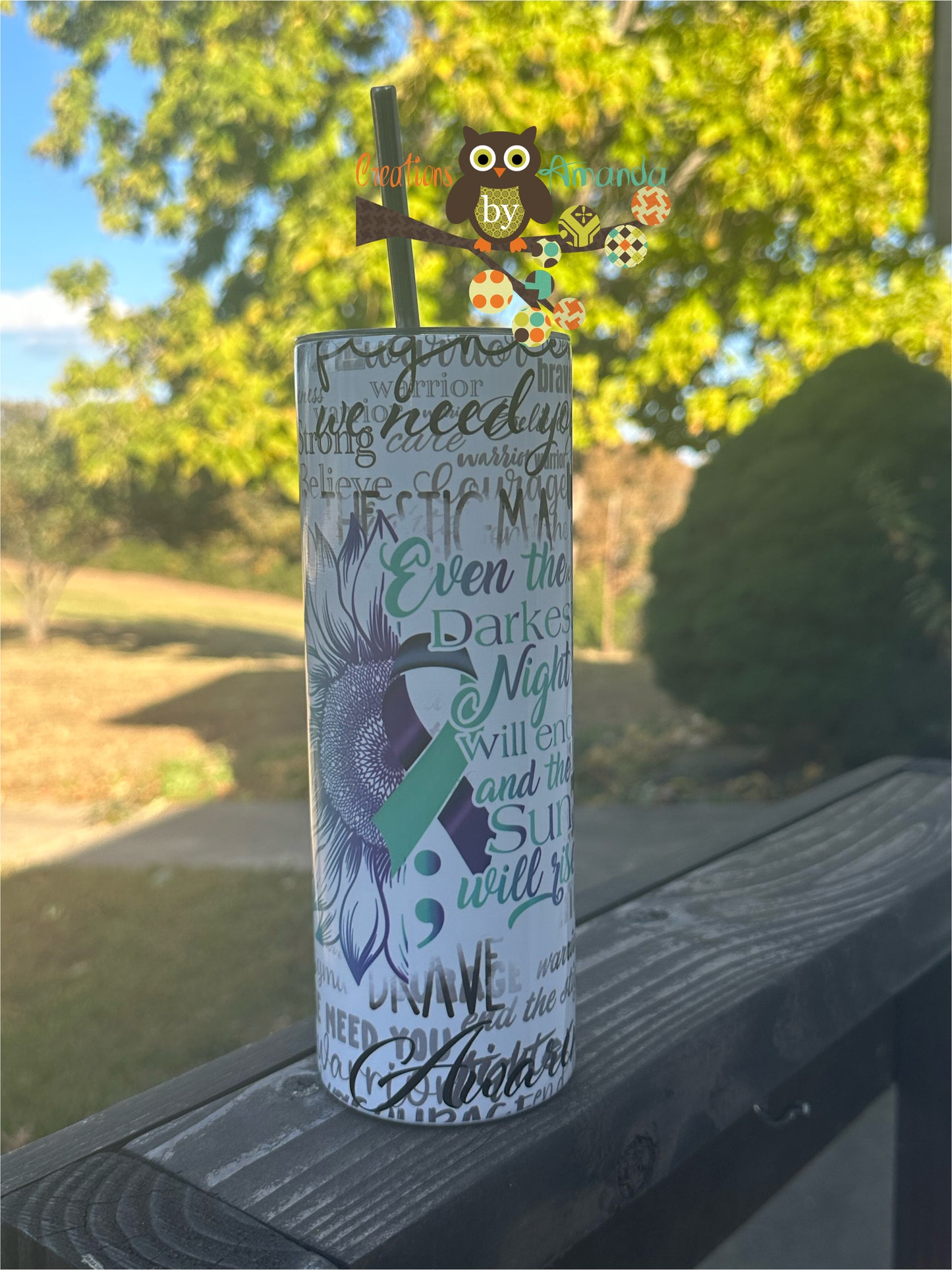 Suicide Awareness (Words) Tumbler