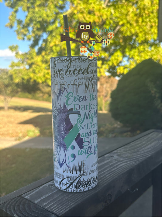 Suicide Awareness (Words) Tumbler