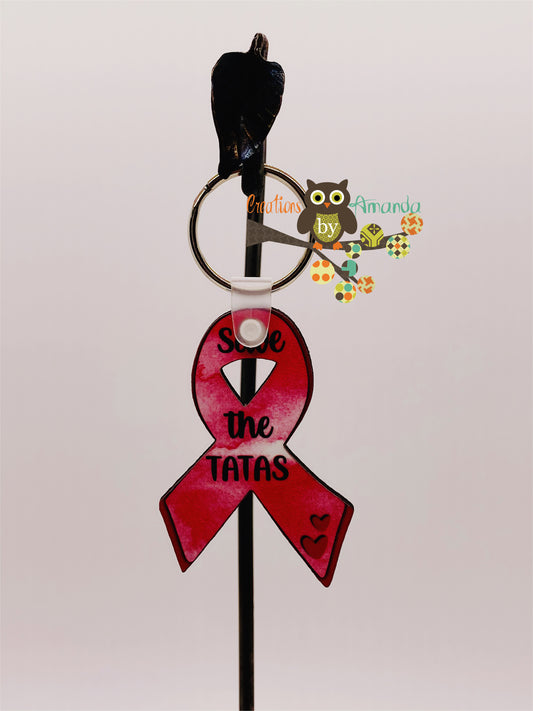 Breast Cancer (Save the Tatas) Keychain