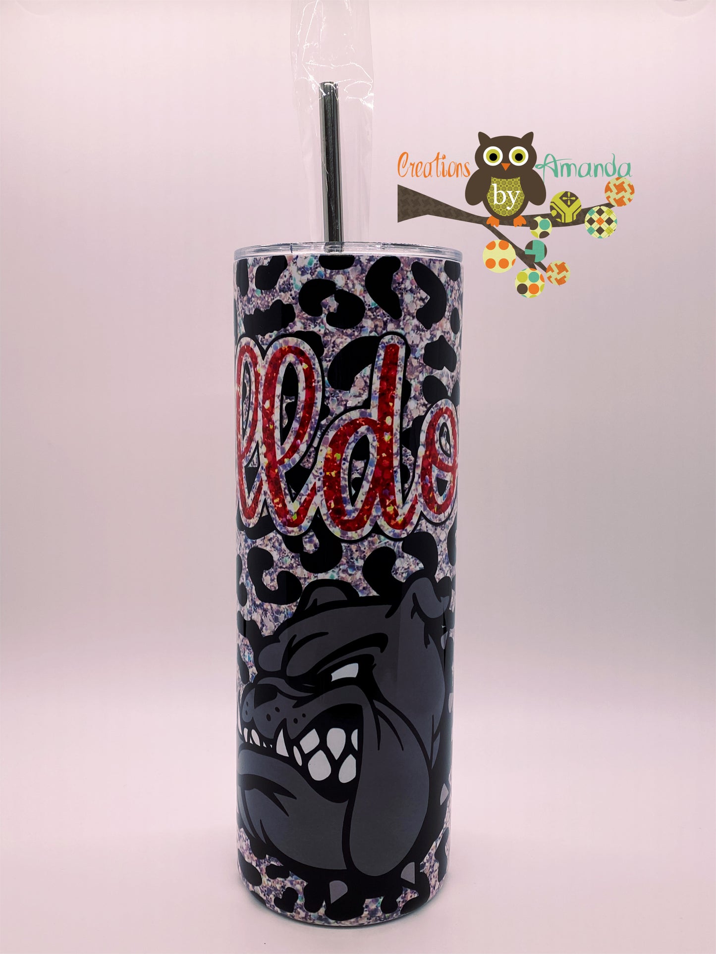 St. Clair Bulldogs (Glitter) Tumbler