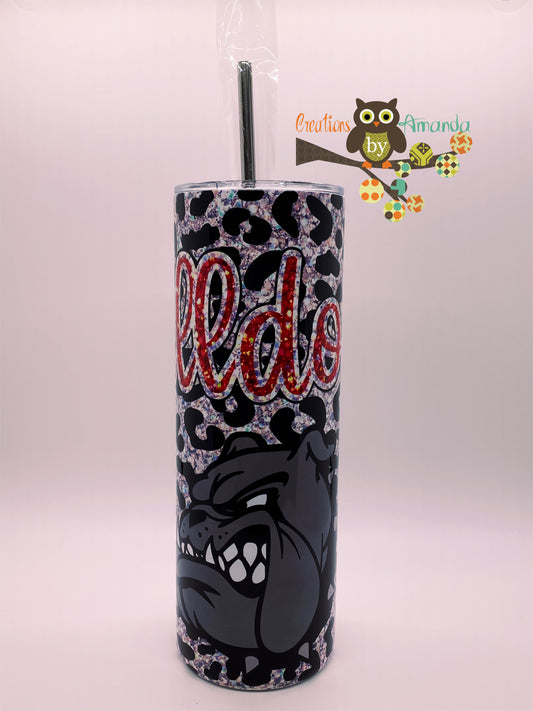 St. Clair Bulldogs (Glitter) Tumbler