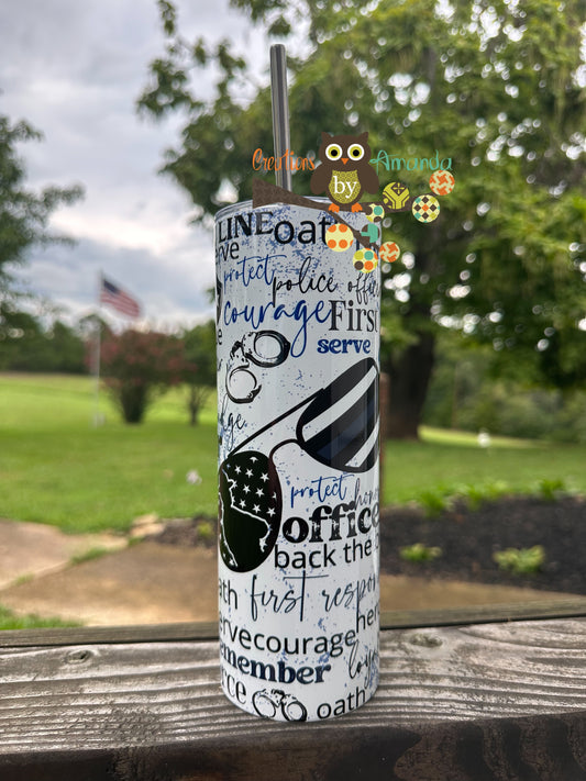 Police (Word Art) Tumbler