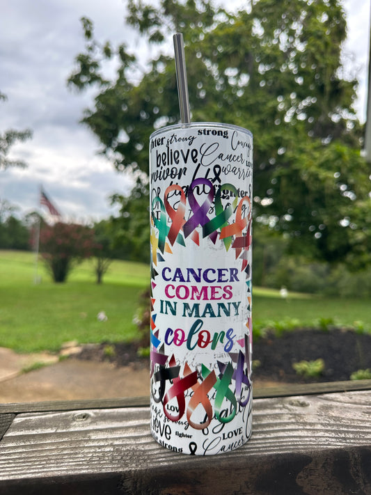 Breast Cancer (Multiple Ribbons) Tumbler
