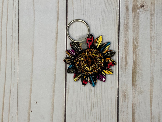 Sunflower (Colorful) Keychain