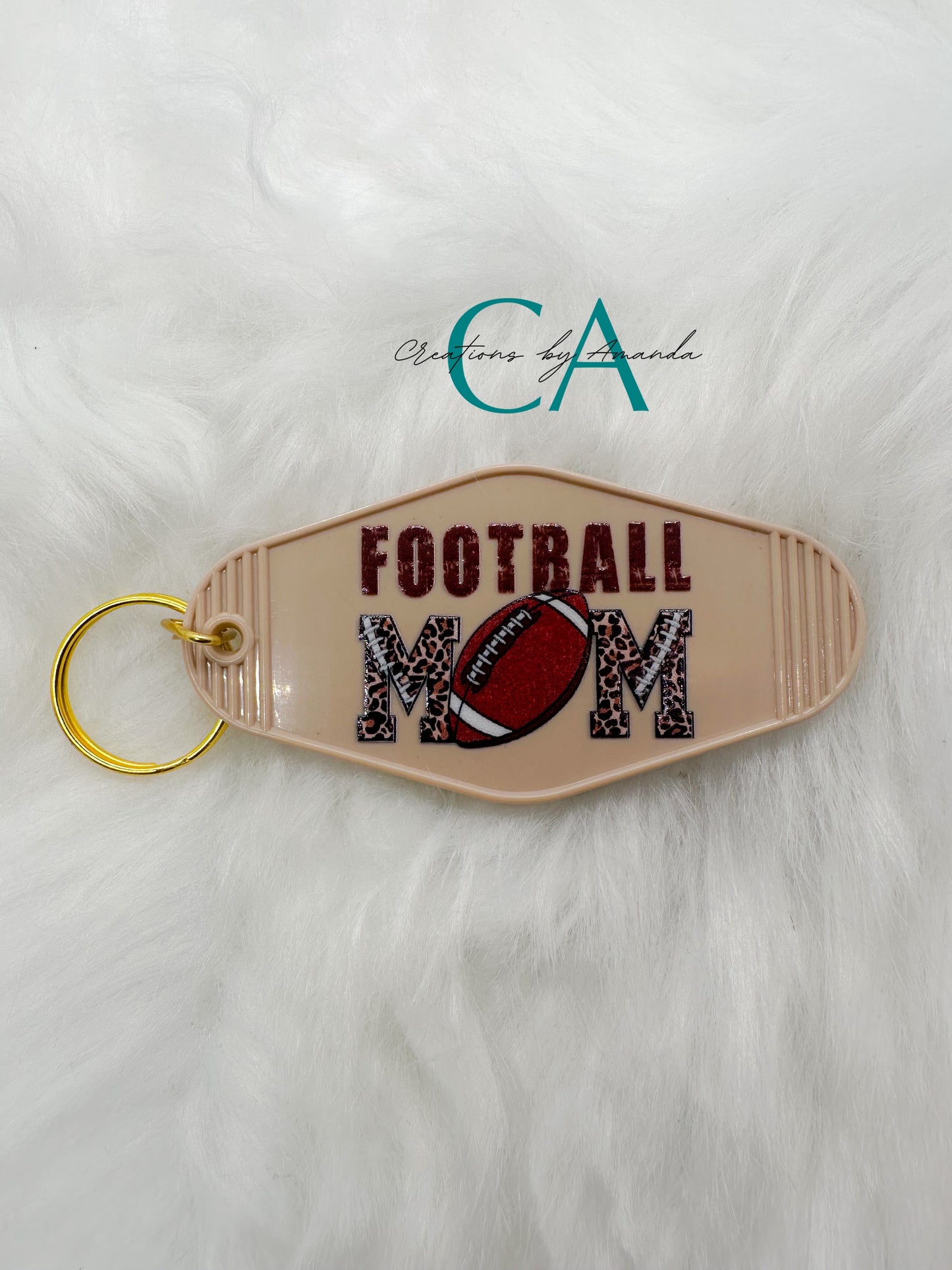 Motel Keychain - Football Mom (Nude)