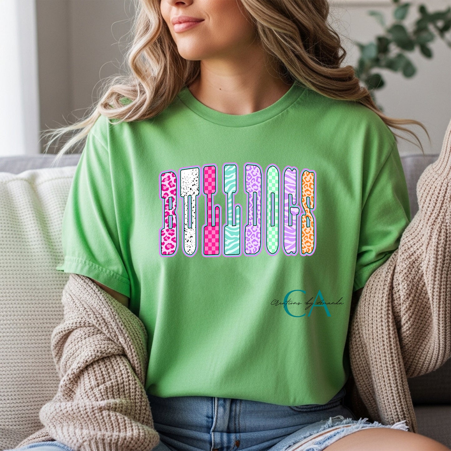 Bulldogs (Neon Checkerboard/Leopard/Zebra) Apparel Pre-Order