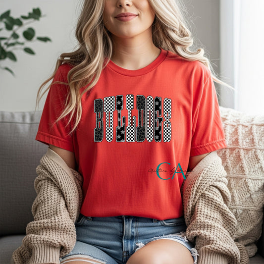 Bulldogs (Retro Checkerboard) Apparel Pre-Order